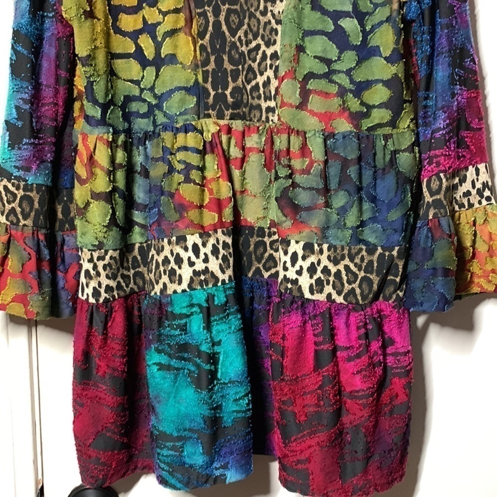 Caleaas Multi Print Patchwork Tunic, S - Picture 4 of 9